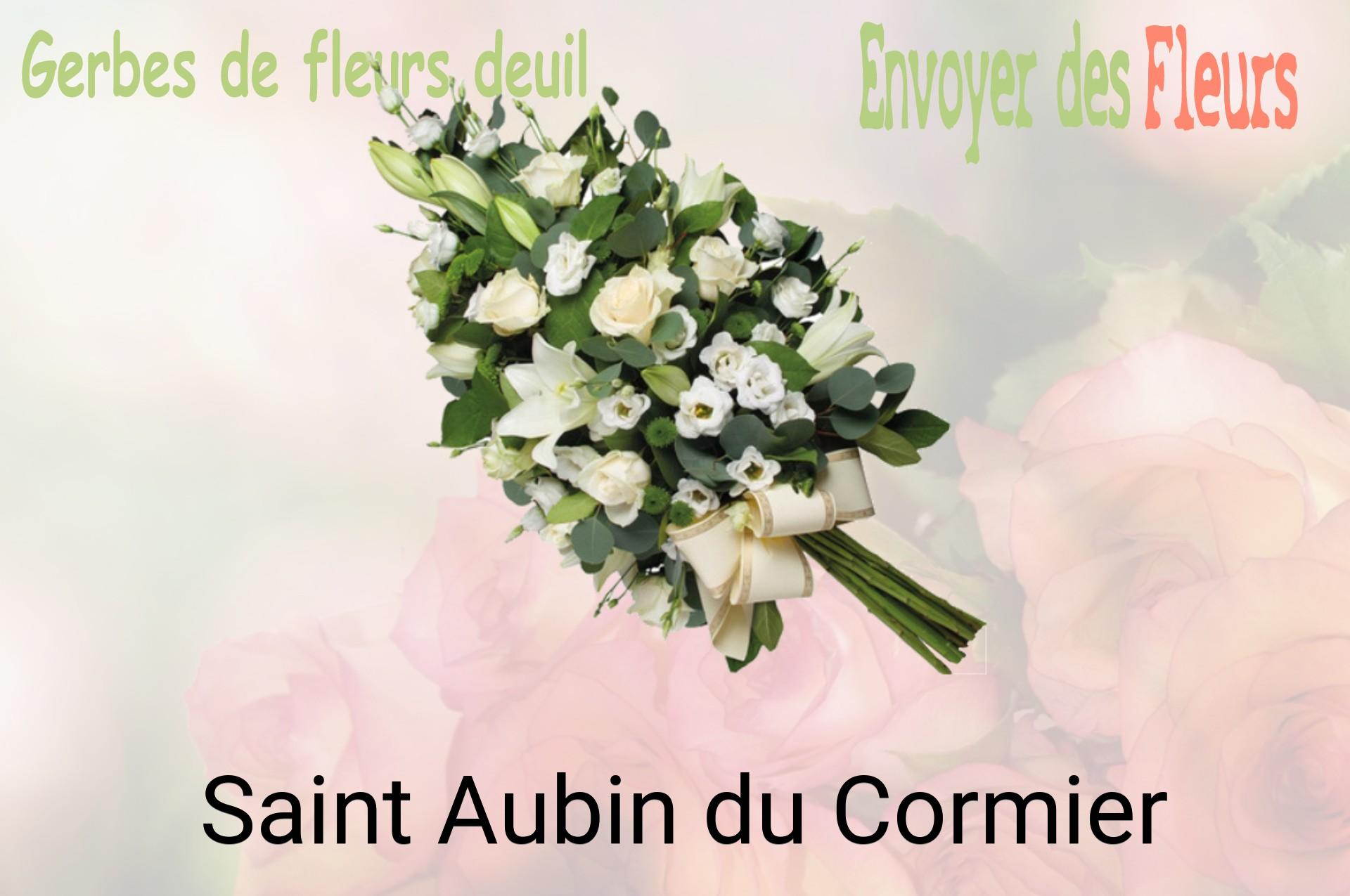Gerbe de fleurs de deuil livrée à Saint-Aubin-du-Cormier